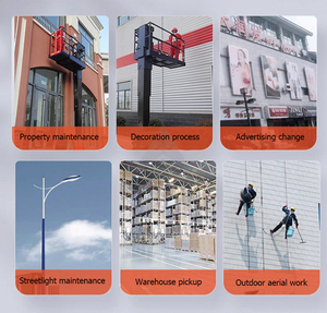 <b>Vertical</b> Narrow <b>Mast</b> <b>Lift</b> Hydraulic Man <b>Lift</b> Self-propelled Electric Ladder <b>Lift</b> - Product Image 6