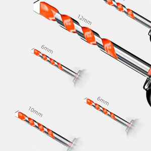 Carbide-Tipped nề khoan bit thiết lập, 12 cái cho gạch gạch bê tông thủy tinh nhựa <span class=keywords><strong>CINDER</strong></span> khối gỗ 3/3/4/4/5/5/6/6/8/8/10/12mm - Product Image 4