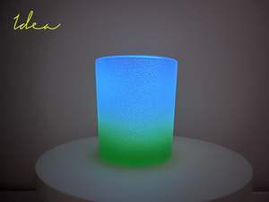 Pot de bougie en verre de 7oz, pulvérisation de dégradé Luminescent, personnalisé, meilleure qualité et moins cher - Product Image 2