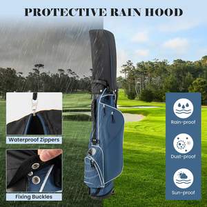 Golfstandbag met aangepast logo |   4-wegsverdelers voor georganiseerde clubs |   Gemakkelijk te dragen, gevoerde schouderriem |   Tourpersoneelstijl - Product Image 5