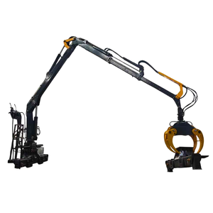 Grue à grappin rotative <span class=keywords><strong>pour</strong></span> grumes montée sur remorque, grue à grappin <span class=keywords><strong>pour</strong></span> bois de 1T, fonctionnement flexible, grue à grappin <span class=keywords><strong>pour</strong></span> bois <span class=keywords><strong>pour</strong></span> terres agricoles - Product Image 2