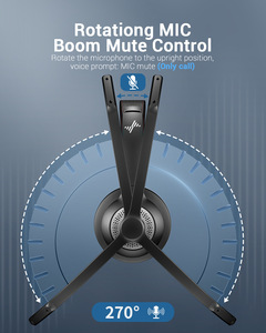 Nhà máy OEM NUBWO eh03 Tai nghe không dây văn phòng trung tâm cuộc gọi enc Tai nghe tiếng ồn hủy bỏ với bộ chuyển đổi - Product Image 2