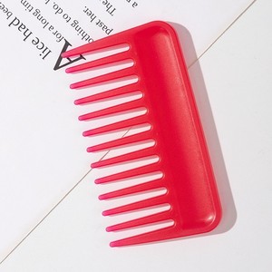 Peines de plástico de dientes anchos, cepillo de masaje antiestático para el cabello, accesorios coloridos para peluquería, accesorios de viaje para estilizar el cabello - Product Image 6