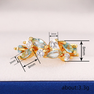 Bague géométrique minimaliste en forme de feuille pour femme, élégante, à porter au quotidien, bague du petit doigt, bijou cadeau - Product Image 4