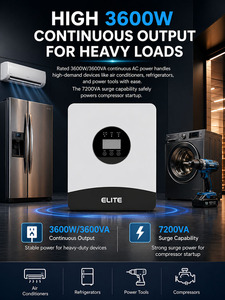 Onduleur solaire triphasé parallèle 3600W (triple monophasé) avec entrée PV <span class=keywords><strong>4500W</strong></span>, 24VDC 240VAC, efficacité 95%, idéal pour le Nigéria - Product Image 1