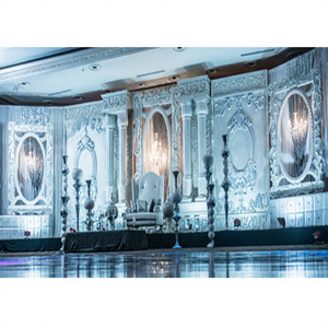 Escenario de boda de fibra, Conjunto grande con paneles, última novedad - Product Image 1