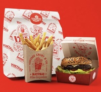 Pliable Pique-Nique Traiteur Papier De Qualité Alimentaire Maïs Hot Dog Conteneurs À Emporter Clamshell Burger Box