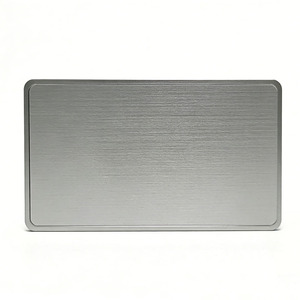 بطاقات أعمال معدنية مزودة بشريحة NFC RFID مخفية NFC213/216، بطاقة عضوية فندقية فضية مصقولة منقوشة بالليزر مع طباعة حريرية - Product Image 6