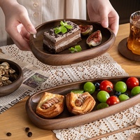 Plateau de rangement et de service vintage en bois massif fait main pour bijoux et cosmétiques, idéal pour l'entrée ou l'hôtellerie - Design rétro de luxe léger