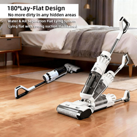 Aspirateur sans fil autonettoyant tout-en-un CE FCC BSCI 180Lay-Flat, aspirateur humide et sec, filtre HEPA, batterie au lithium, pour la maison et l'hôtel