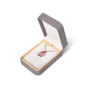 2025 Hot Rectangle Bracelet Ring Necklace Luxury <b>Jewelry</b> Gift Box Logo Wholesale Customization PU <b>Leather</b> OEM Velvet Lining - Product Image 4