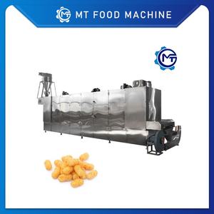 เครื่องทำขนมข้าวโพดอบกรอบอัตโนมัติรุ่นใหม่ เครื่องอัดรีดอาหารทำชีสบอลอบกรอบ เครื่องย่าง ผลิตภาพสูง ความจุขนาดใหญ่ - Product Image 3