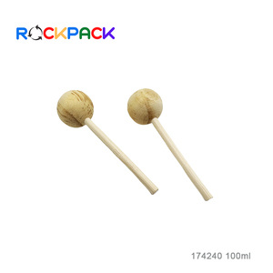 Hot bán 100ml Hổ phách rõ ràng Frosted Home sậy khuếch tán chai với bóng gỗ Stick - Product Image 3