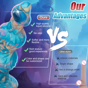 Énorme plug anal en silicone réaliste avec ventouse puissante, design pieuvre pour femmes - Product Image 3