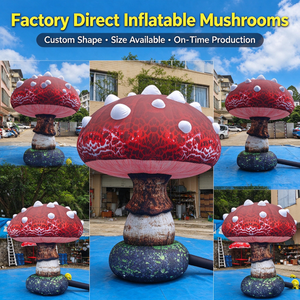 Champignon gonflable personnalisé en usine, Grand ballon champignon gonflable pour <span class=keywords><strong>la</strong></span> décoration de festivals, de jardins et de centres commerciaux - Product Image 5