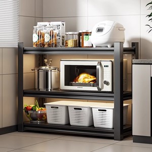 Có thể điều chỉnh kim loại lưu trữ Kệ thép nhà bếp tổ chức nhà kệ giá cho phòng đựng thức ăn và hộ gia đình sử dụng - Product Image 5