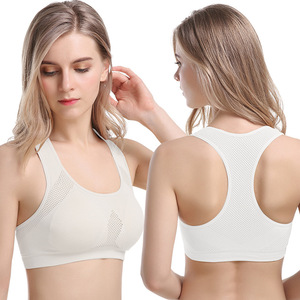 Sujetador deportivo sexy para mujer, talla grande, antibacteriano, con estampado a cuadros, sin costuras, transpirable, sin aros, acolchado, cómodo, top corto deportivo - Product Image 3
