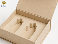 Boîte à parfum en carton rigide avec logo personnalisé, fabrication directe d'usine, design de couvercle et de base, doublure en éponge, emballage cadeau haut de gamme pour parfum