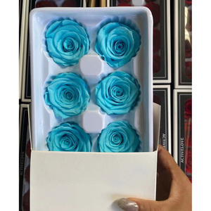 Roses immortelles, 8/lot, fleur <span class=keywords><strong>immortel</strong></span>, plantes conservées, pour la tête - Product Image 3