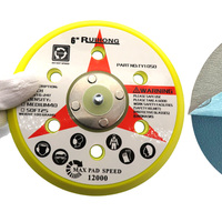 Plateau de support rond de 6 pouces pour ponceuse pneumatique PSA avec 6 trous, filetage 5/16-24T, plaque de polissage auto-adhésive pour le bois et le métal
