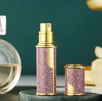 Vente en gros de flacons de parfum vides, personnalisés, pas chers, rechargeables, de 5 ml, 10 ml, 15 ml, ronds, avec atomiseur, taille voyage, pompe pulvérisateur