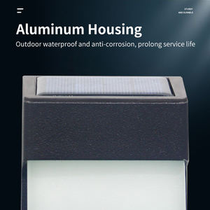 Meilleure vente prix d'usine LED murale extérieure sans fil à énergie solaire pour poteau de jardin appliques solaires pour clôture - Product Image 3