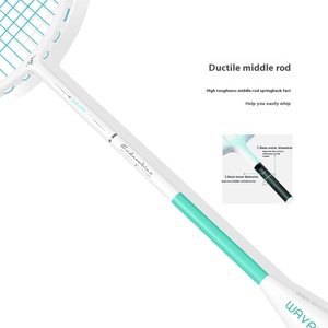 ไม้แบดมินตัน WAVAW Endorphin Green คาร์บอนทั้งตัว น้ำหนักเบาพิเศษ 80 กรัม ปรับน้ำหนักได้ สำหรับผู้เล่นมือสมัครเล่นและเยาวชน ควบคุมลูกได้ดี ด้ามจับ PU - Product Image 3