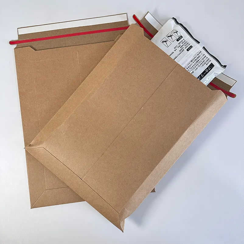 कस्टम क्राफ्ट पेपर लिफाफा शिपिंग बैग ए 4 वर्सटासेन पेपियर मेलर लिफाफे दस्तावेजों के लिए विस्तार