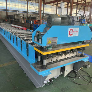 컬러 스틸 프로파일 금속 루핑 시트 타일 대상 포진 롤 성형 기계 - Product Image 4