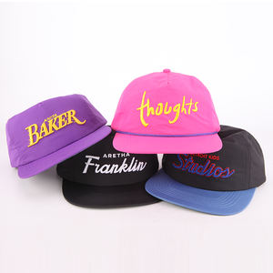 Gorra de 5 Paneles Personalizada con Bordado, Visera Plana, Secado Rápido, Nylon, Cierre a Presión, Malla, para <span class=keywords><strong>Hombre</strong></span>, Estilo <span class=keywords><strong>Camper</strong></span> - Product Image 5