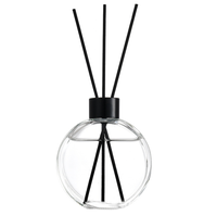 BaiYa BY-J12 Fournisseur d'usine 100ml/150ml Bouteille en verre vide plate transparente pour diffuseur de parfum à roseaux Impression d'écran Bouchon à vis