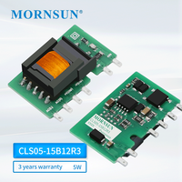 Konverter AC DC Mornsun Equivalent CLS05-15B12R3 5W 12V Output, Modul Catu Daya Input 85-264V untuk BMS