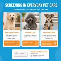 Carte de test de diagnostic rapide non invasif 3-en-1 pour la maladie de Carré, le parvovirus et le coronavirus chez le chien, exportation directe usine, 1 unité vétérinaire
