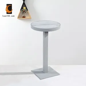 New Arrival Unique High Table Bar Fiber Glass Bar Table Marble Party Cocktail Bar Height Tables