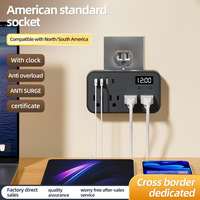 Multiprise murale 110V avec fonction minuterie et protection contre les surcharges, norme américaine, fabriquée à Taïwan
