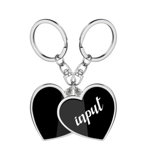 QX Creative Metal Compass Keychain Photo Frame Couple Personalized Photo Key Ring Commemorative <b>Small</b> Gift - Product Image 2