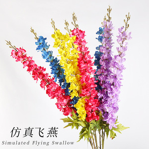 Flores Artificiales de Cola de Golondrina, de Plástico y Seda, de Alta Simulación, para Decoración de Bodas, Accesorios para Pasillos, Decoración del Hogar - Product Image 5