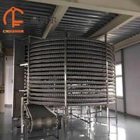 Hoge Efficiëntie Spirale Snelvriezer IQF Spirale Vriesapparatuur voor Voedselverwerkingsbedrijven