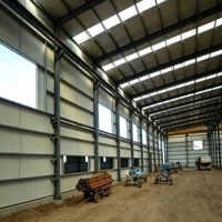Almacén Moderno de Estructura de Acero Ligero - Instalación Sencilla, Bajo Costo, Edificio Prefabricado de Acero con Recubrimiento Epóxico y Conexión Atornillada