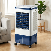 Ventilateur sur pied OEM personnalisé avec réservoir d'eau en plastique de 20 L, alimenté à l'énergie solaire renouvelable, économie d'énergie, refroidissement rapide, purificateur d'air