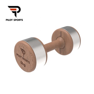 Cao cấp sang trọng thép không gỉ quả tạ miễn phí trọng lượng trong Walnut Cherry sồi và tro gỗ cho sang trọng và quyền lực Đào Tạo - Product Image 5