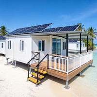 Casa Contenedor Prefabricada Expandible, Sistema Solar Fuera de la Red, Área Remota, Sin Conexión a la Red, Cabaña Pequeña, Llave en Mano, Certificación CE, Kit de 20 pies y 40 pies