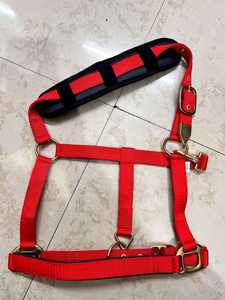 Cabestro de caballo de nailon ajustable duradero con herrajes fuertes Ajuste cómodo Ideal para entrenamiento de equitación diario y uso estable - Product Image 3