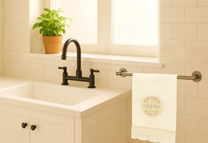 Paño de Cocina de Lino para Platos |   Paño de Cocina Reutilizable Ecológico de Lino 100% Natural Premium, Diseño de Utensilios de Cocina - Product Image 2