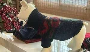 Suéter de Perro Tejido a Máquina de Lana/Cachemira, Cálido, Transpirable, Informal, con Cuello Alto, para Invierno - Product Image 4