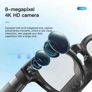 Gafas Inteligentes con IA para Tomar Fotos, Fotografía Antivibración, Llamadas de Voz, Conversación con IA, Grabación en Exteriores, Traducción en Tiempo Real, Música - Product Image 4