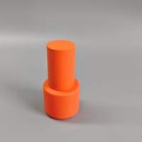 Ensemble de flacons en verre orange de 20 ml avec pompe à crème et flacon compte-gouttes en verre rose pastel de 30 ml, emballage cosmétique pour sérum et soins de la peau