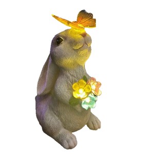 Rabbit Solar Garden <b>Light</b> <b>LED</b> Outdoor Decor Water Resistant Courtyard Balcony <b>Night</b> <b>Light</b> - Product Image 4
