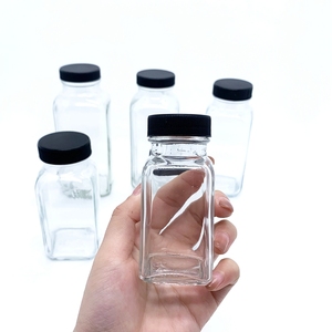 Recipientes de tempero quadrados vazios 2023, garrafas frascos de 4oz para tempero com tampas de agitador e metal hermético - Product Image 6