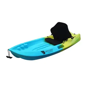 Kids 6ft Angler Kayak Kids Fishing Sit-On-Top Rowing Boat With Rudder Stadium Seat For Rowing Boat